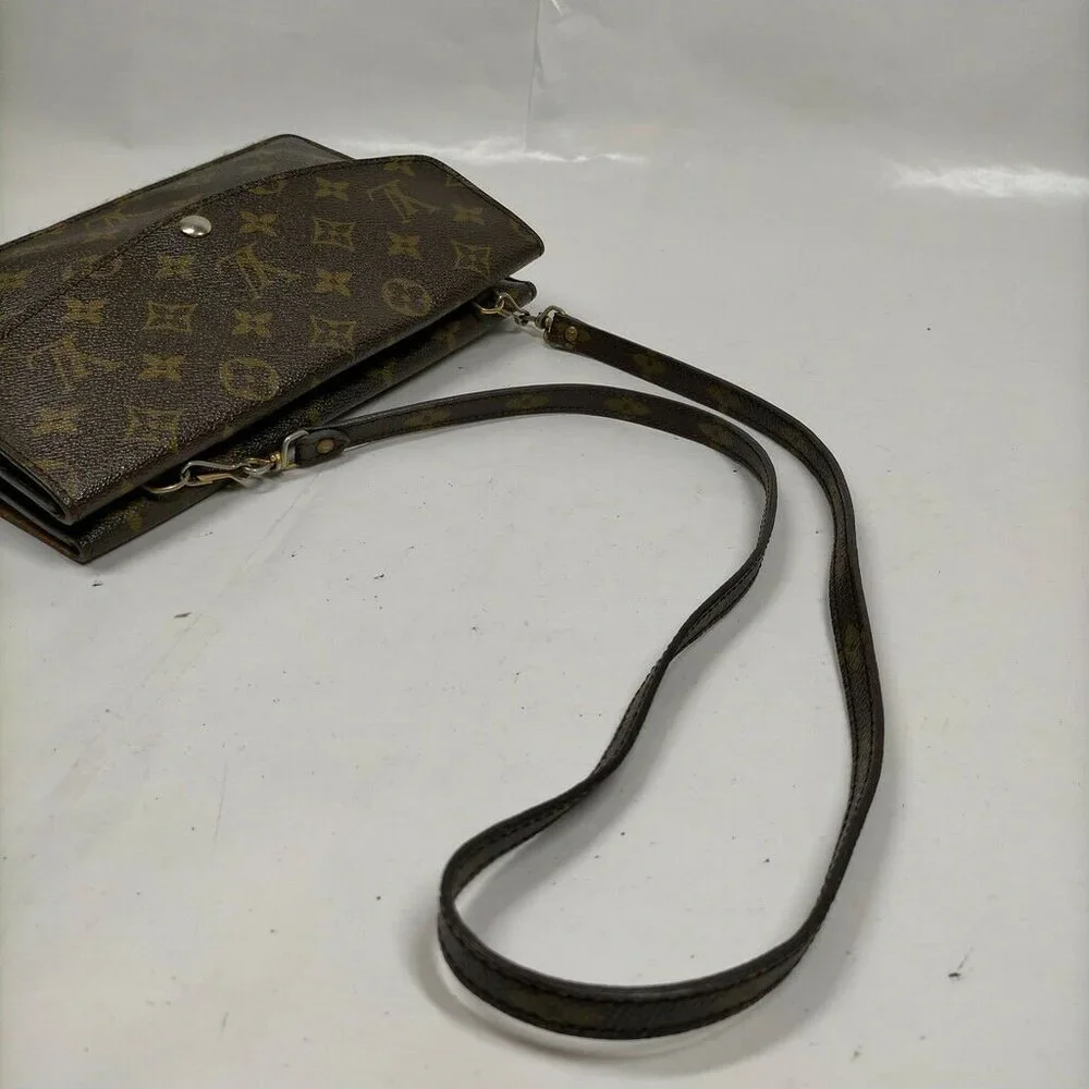 AUTHETIC Louis Vuitton LV Shoulder Bag M51815 Pochette Doulde Rabat Monogram